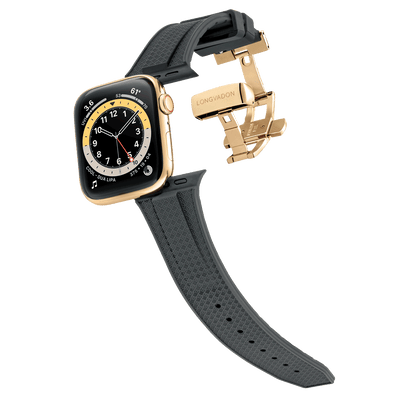 Men's Midnight Black with Gold Clasp