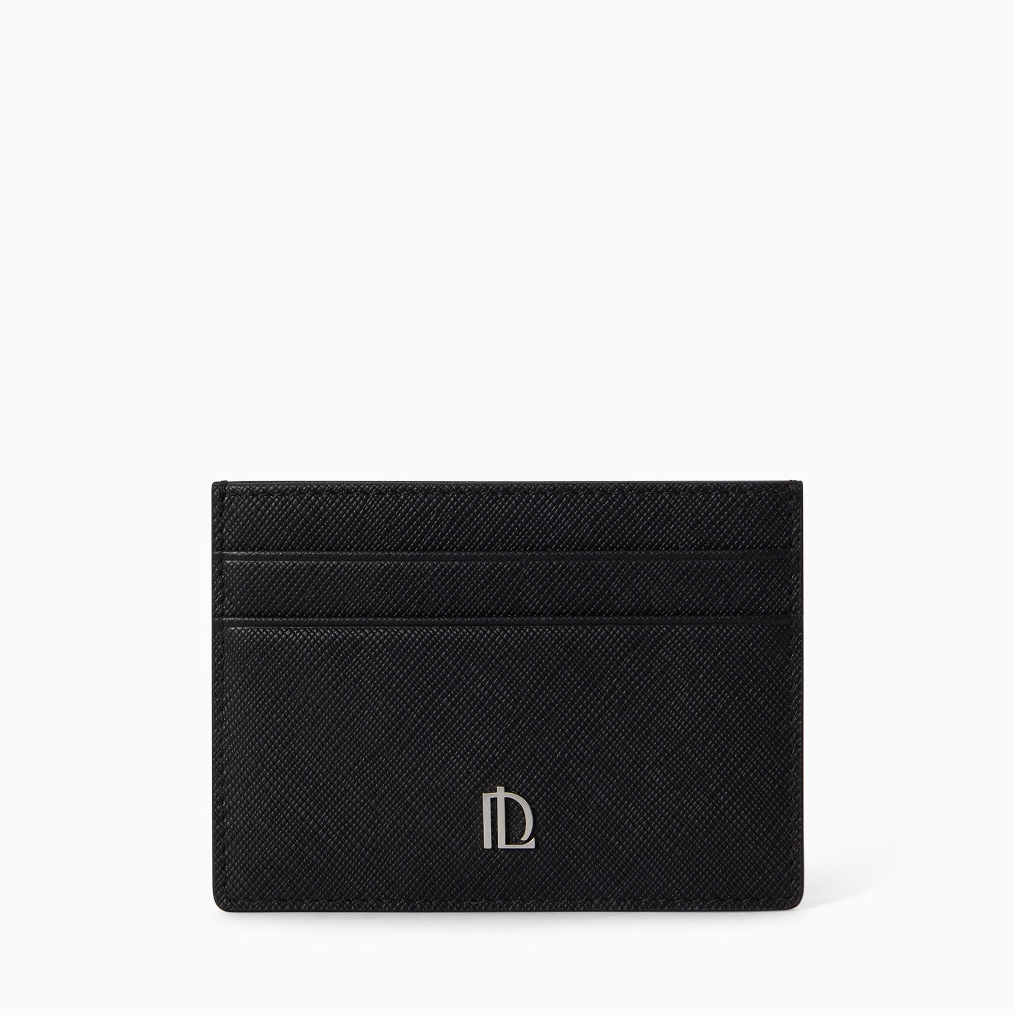   サフィアーノカードアンドウォレット Signature Saffiano Leather Card holder 5CC | Noir Profond – LONGVADON