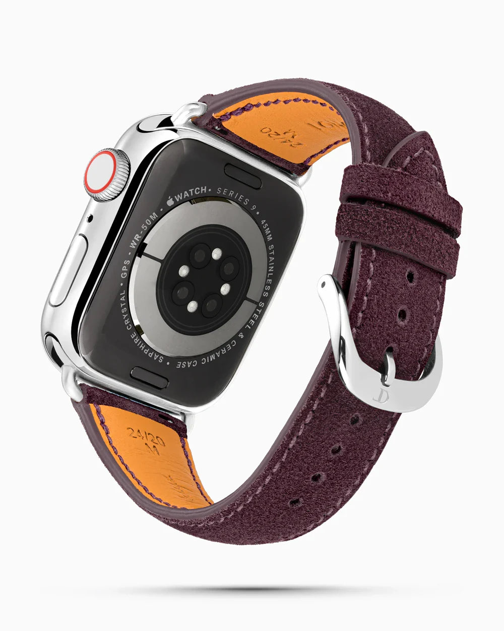 Janus Suede luxury Apple Watch leather band circular image