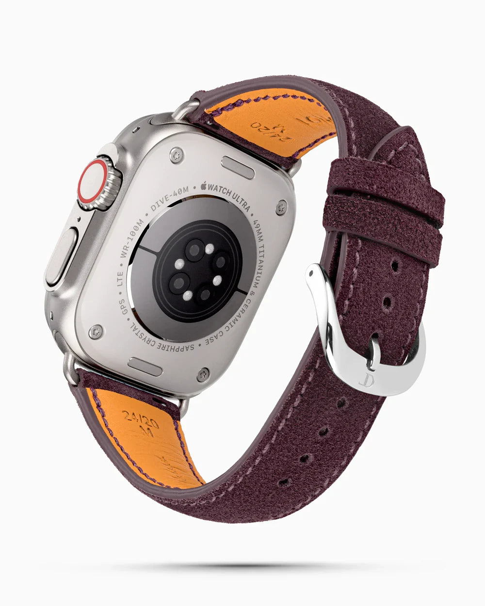 Janus Suede luxury Apple Watch leather band circular image