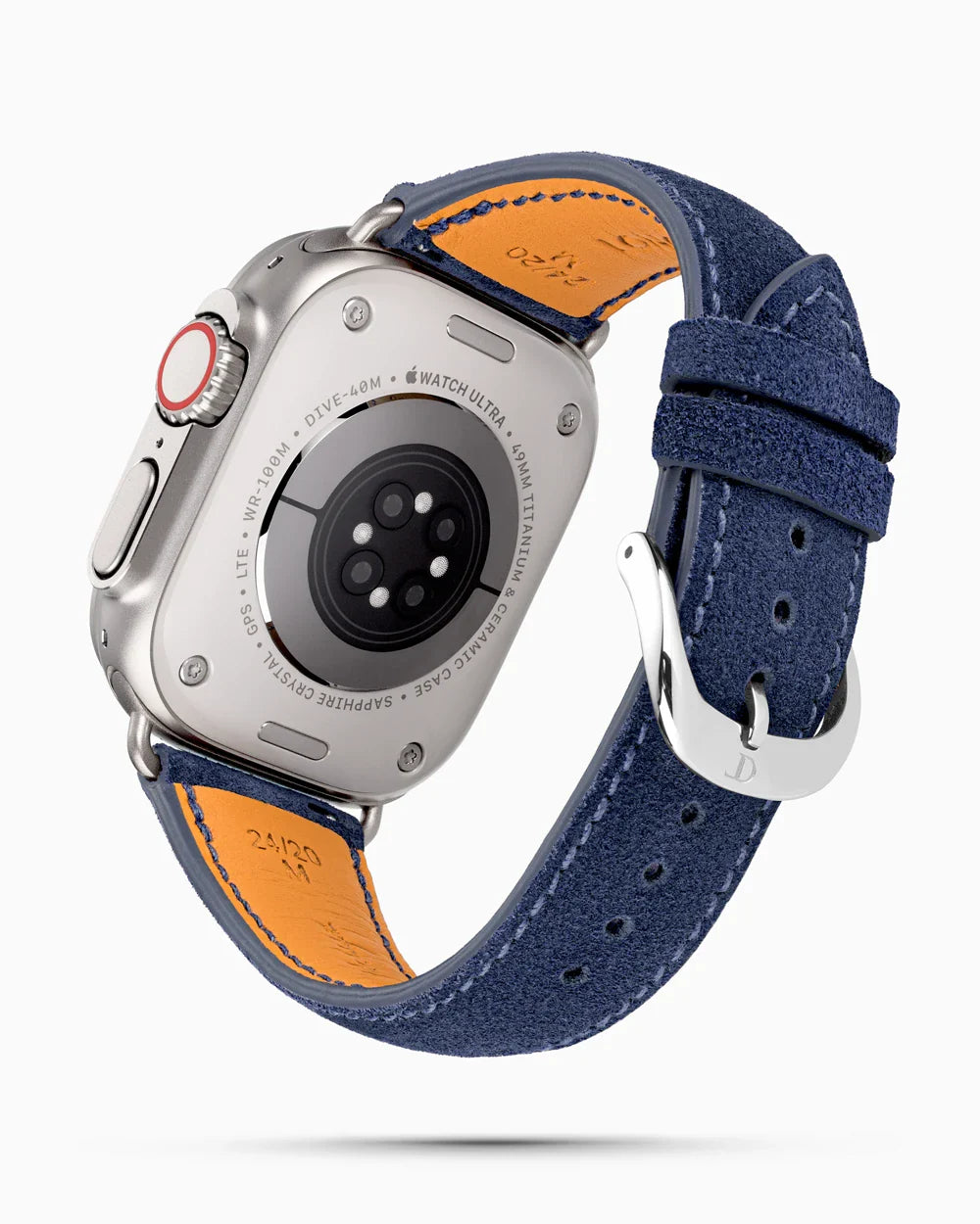 Janus Suede luxury Apple Watch leather band circular image