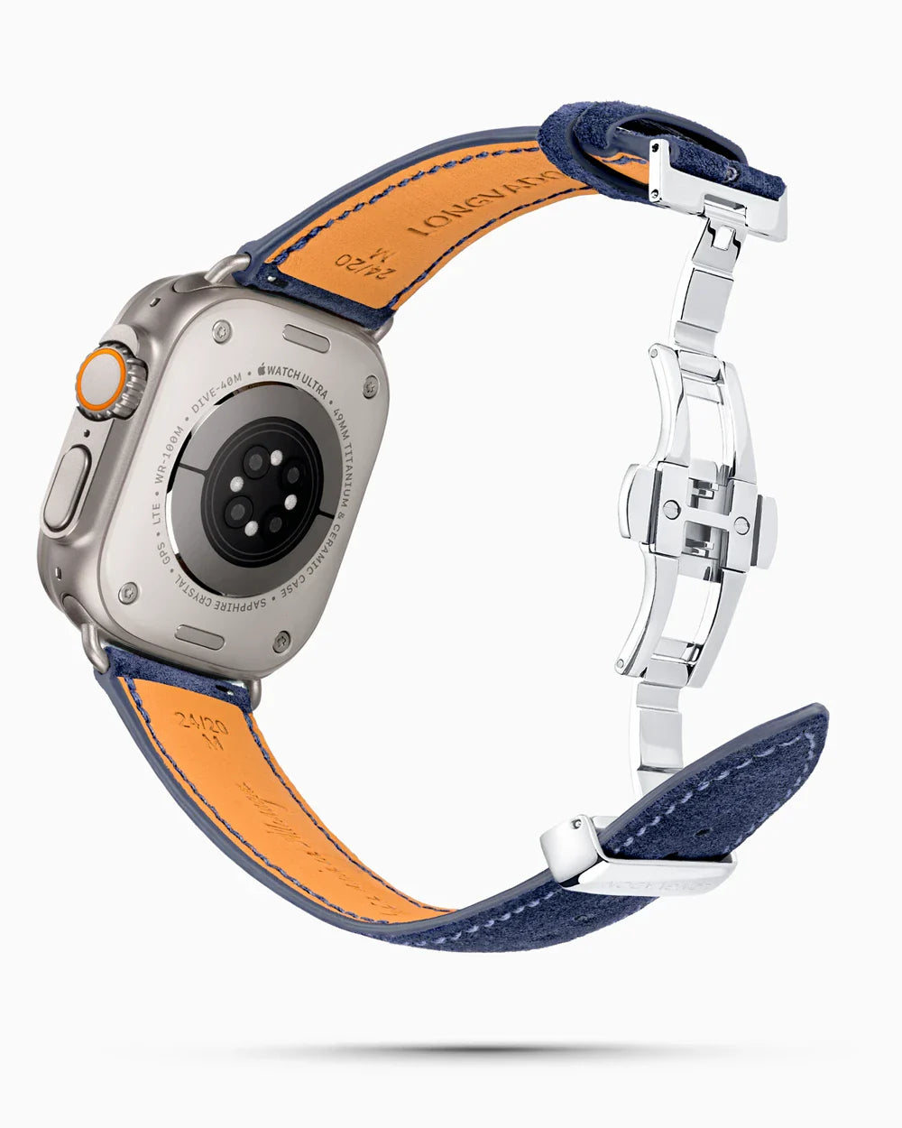 Janus Suede luxury Apple Watch leather band circular image