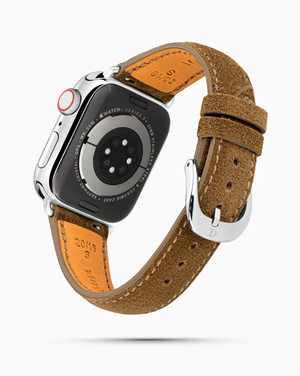 Janus Suede luxury Apple Watch leather band circular image