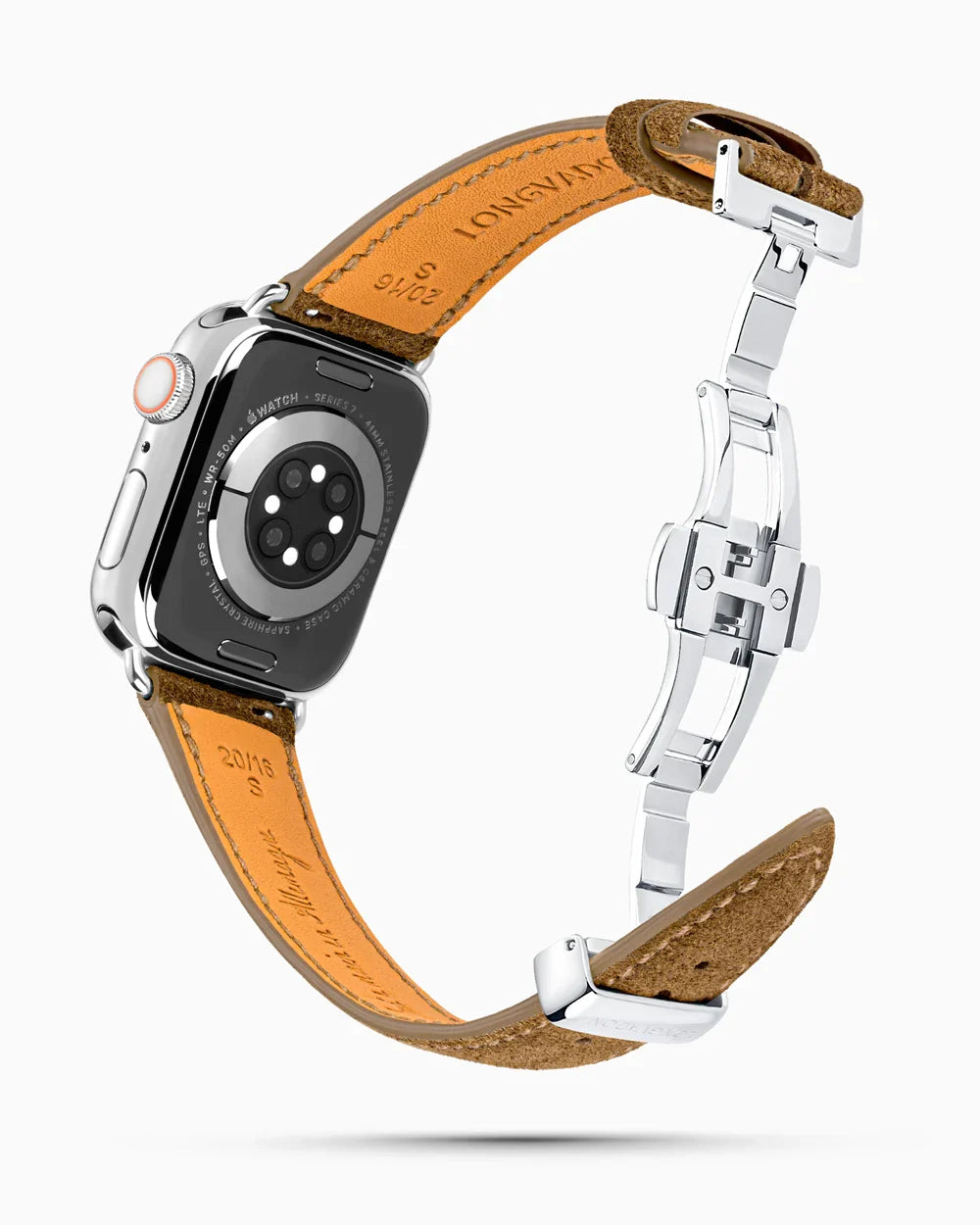 Janus Suede luxury Apple Watch leather band circular image