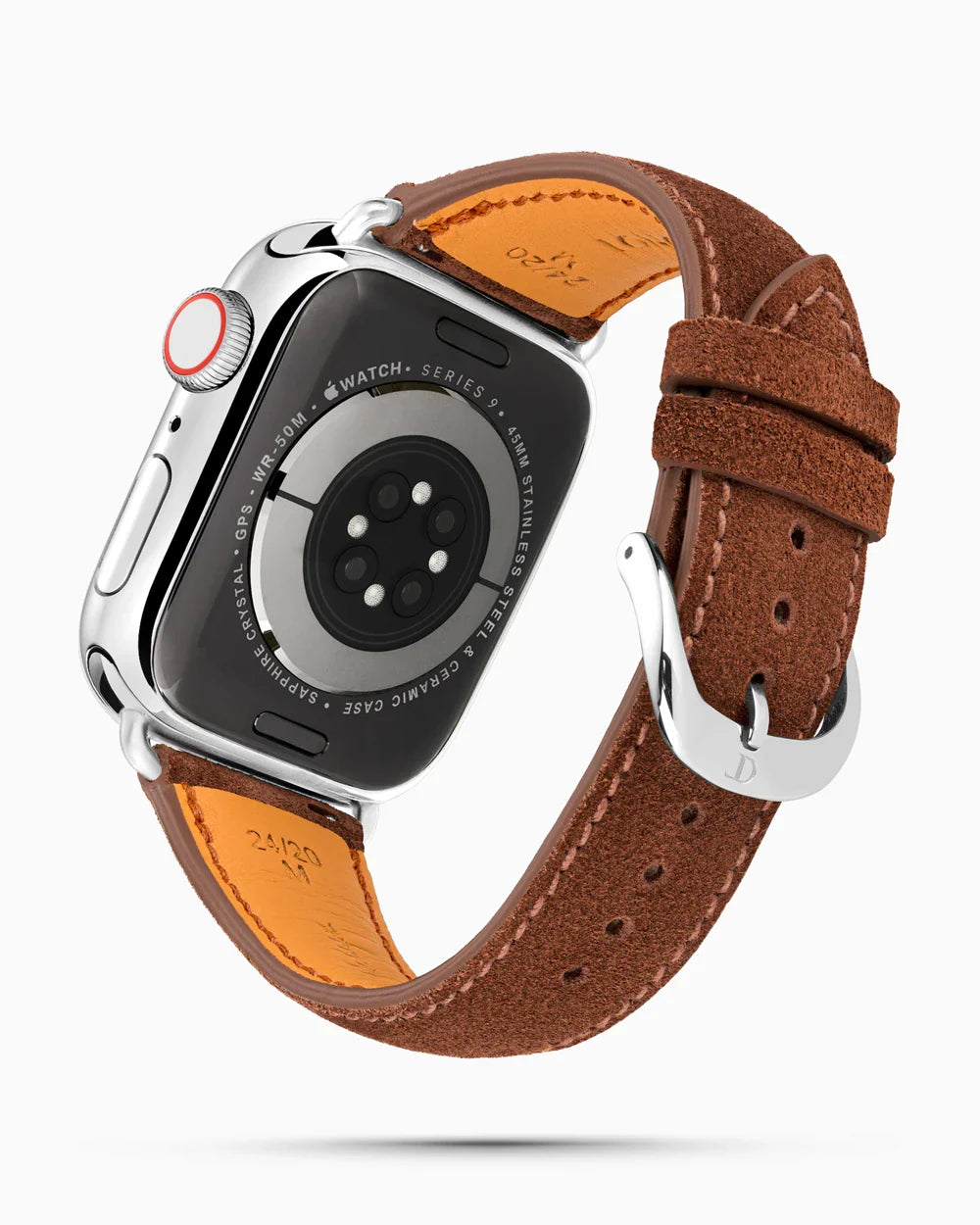 Janus Suede luxury Apple Watch leather band circular image
