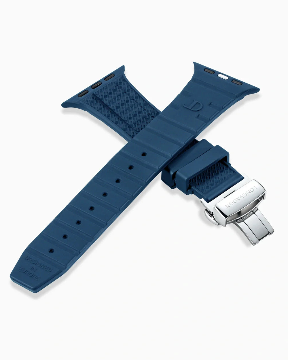 Voyager Series rubber luxury apple watch band criss cross