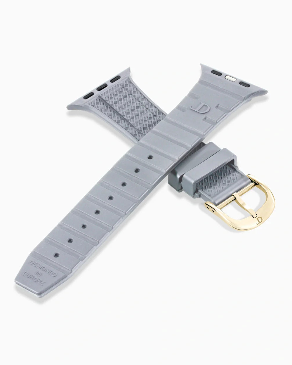 Voyager Series rubber luxury apple watch band criss cross