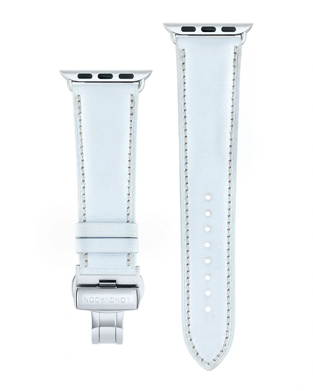 Swift Series luxury Apple Watch leather band straight from above