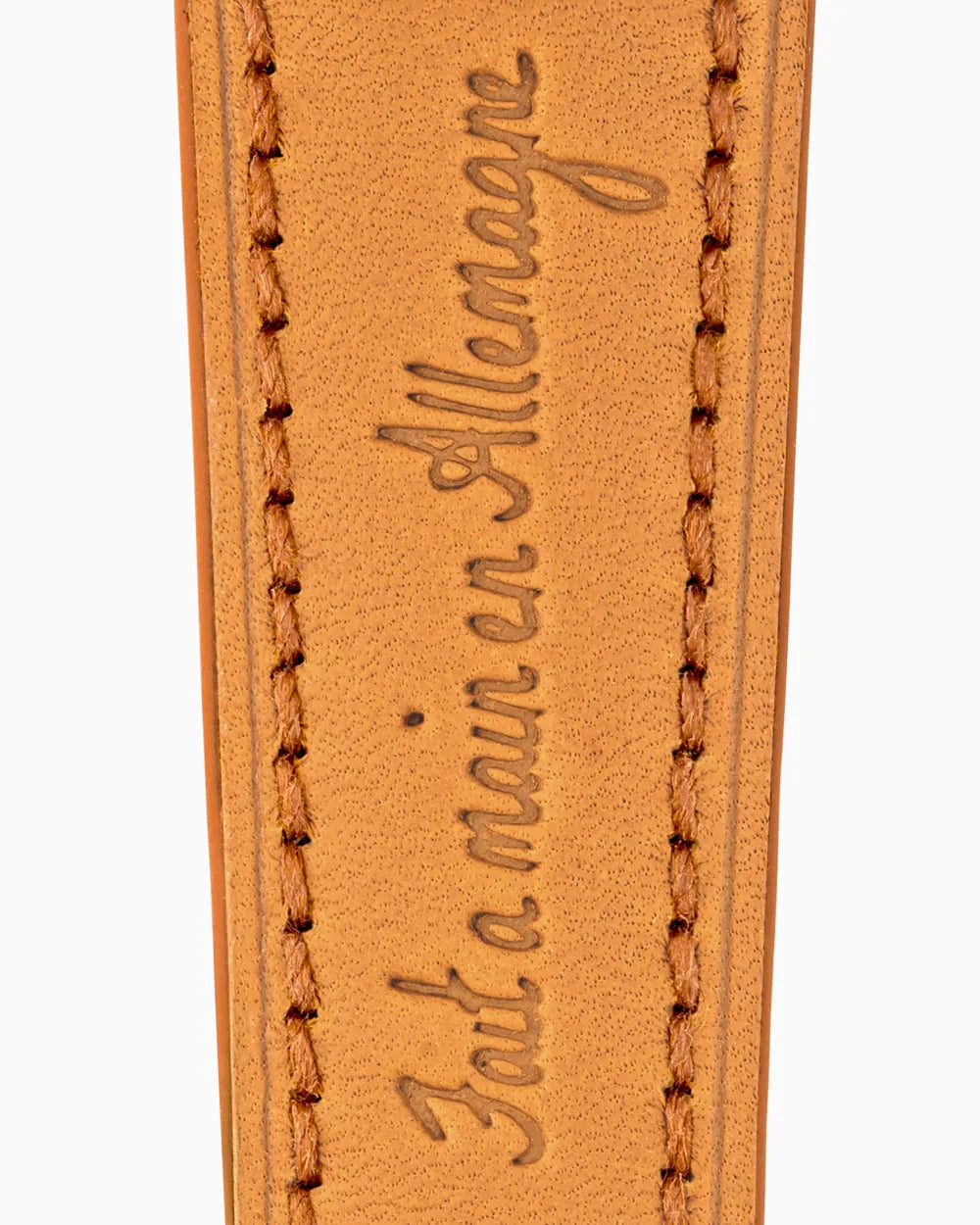 Swift Series luxury Apple Watch leather band closeup