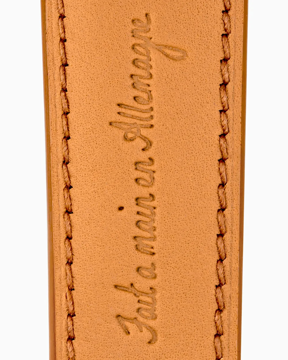 Swift Series luxury Apple Watch leather band closeup