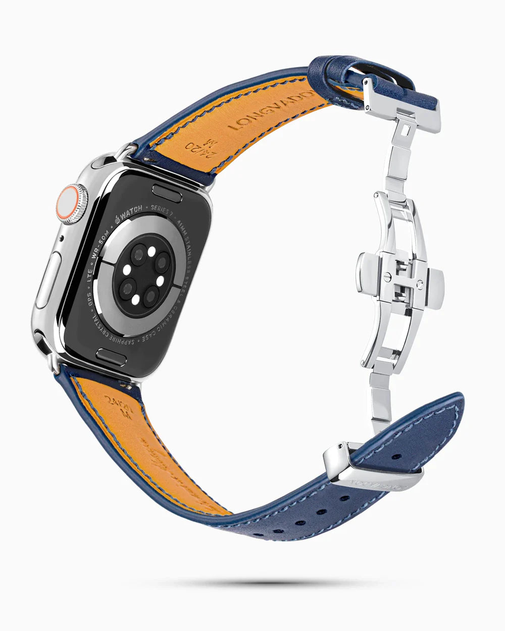 Swift Series luxury Apple Watch leather band circular image