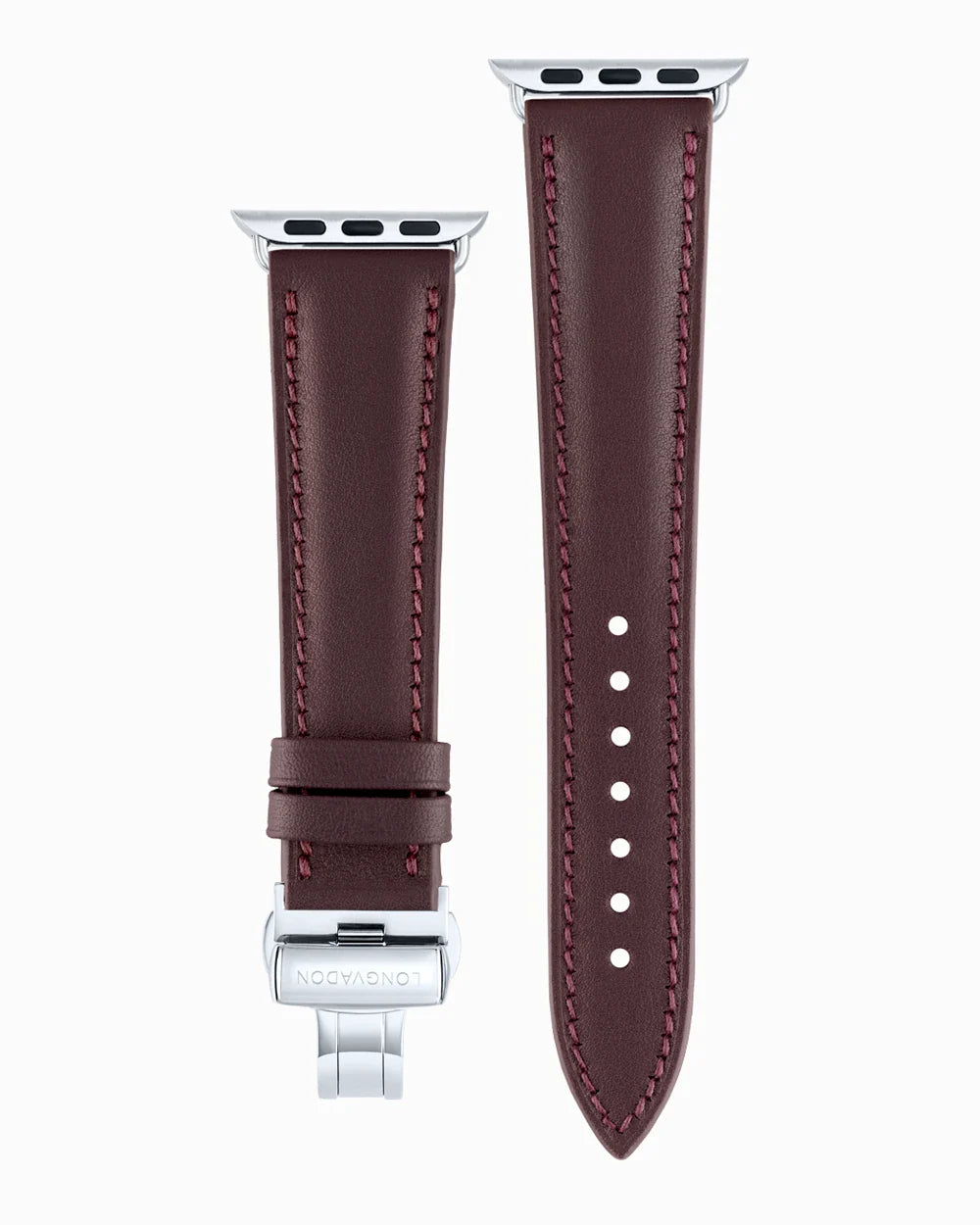 Swift Series luxury Apple Watch leather band straight from above