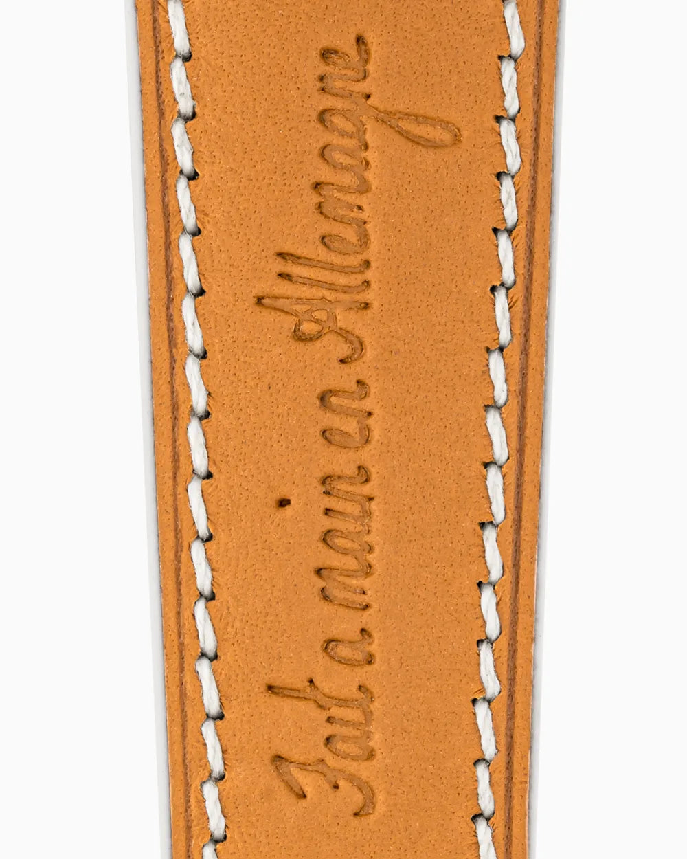 Swift Series luxury Apple Watch leather band closeup