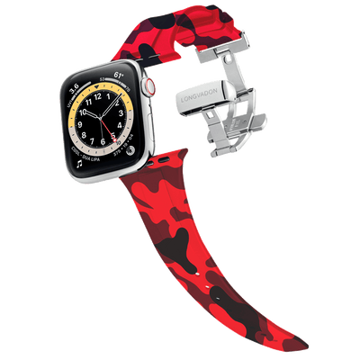 Men's Red Camo w/ Silver Details