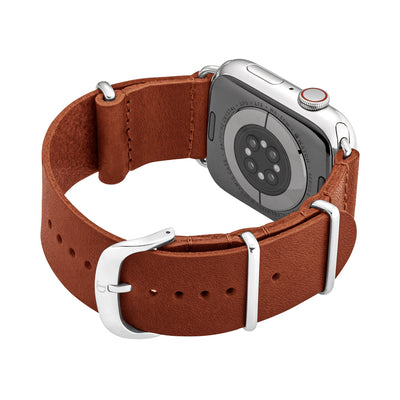 45MM Mahogany Brown w/ Silver Details