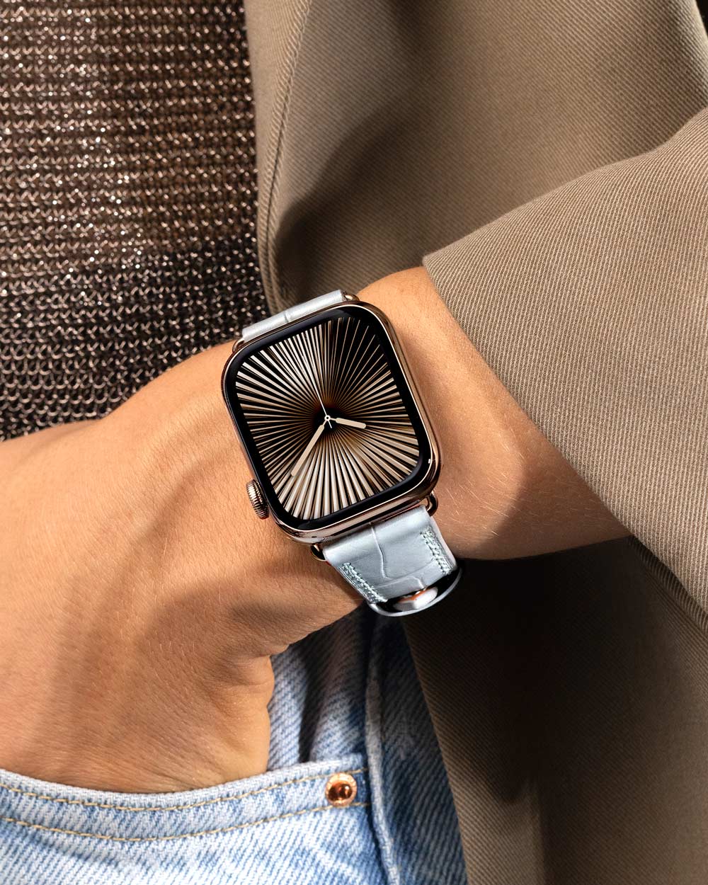 Caiman Calf | Gris Boréal | for Apple Watch Series 10 (42MM)