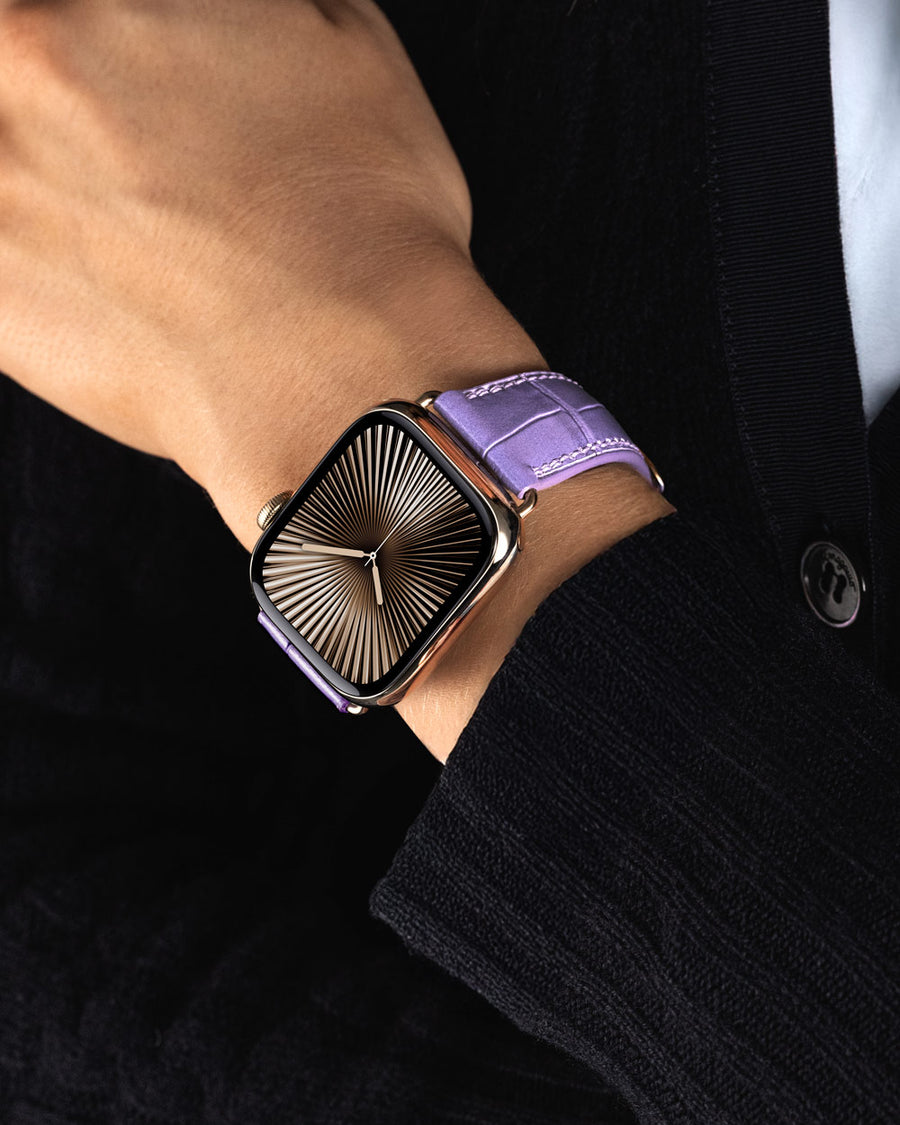 Caiman Calf | Lilac | for Apple Watch Series 10 (42MM)