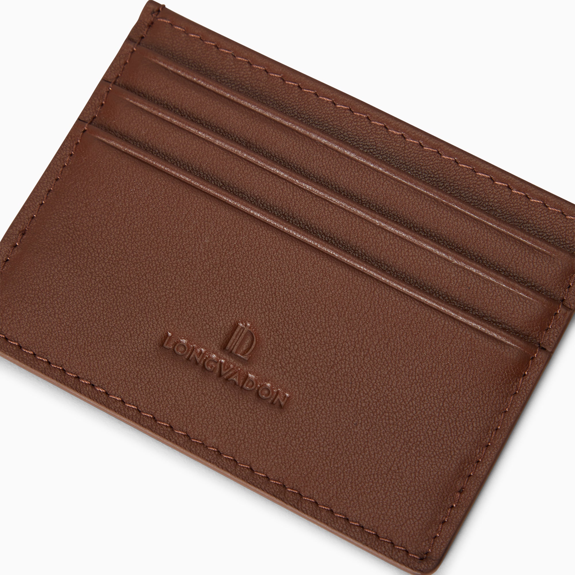 1407 Soft Leather Card Holder 7CC | Marron Cognac – LONGVADON
