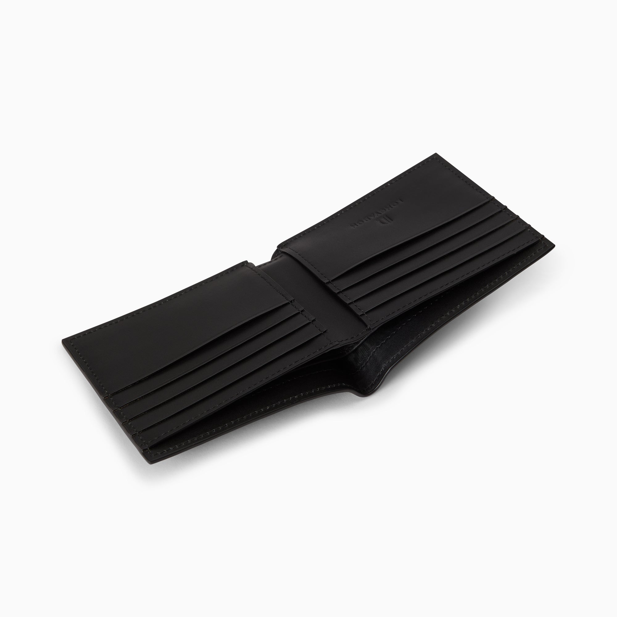 1407 Soft Leather Short Wallet 8CC | Noir Profond