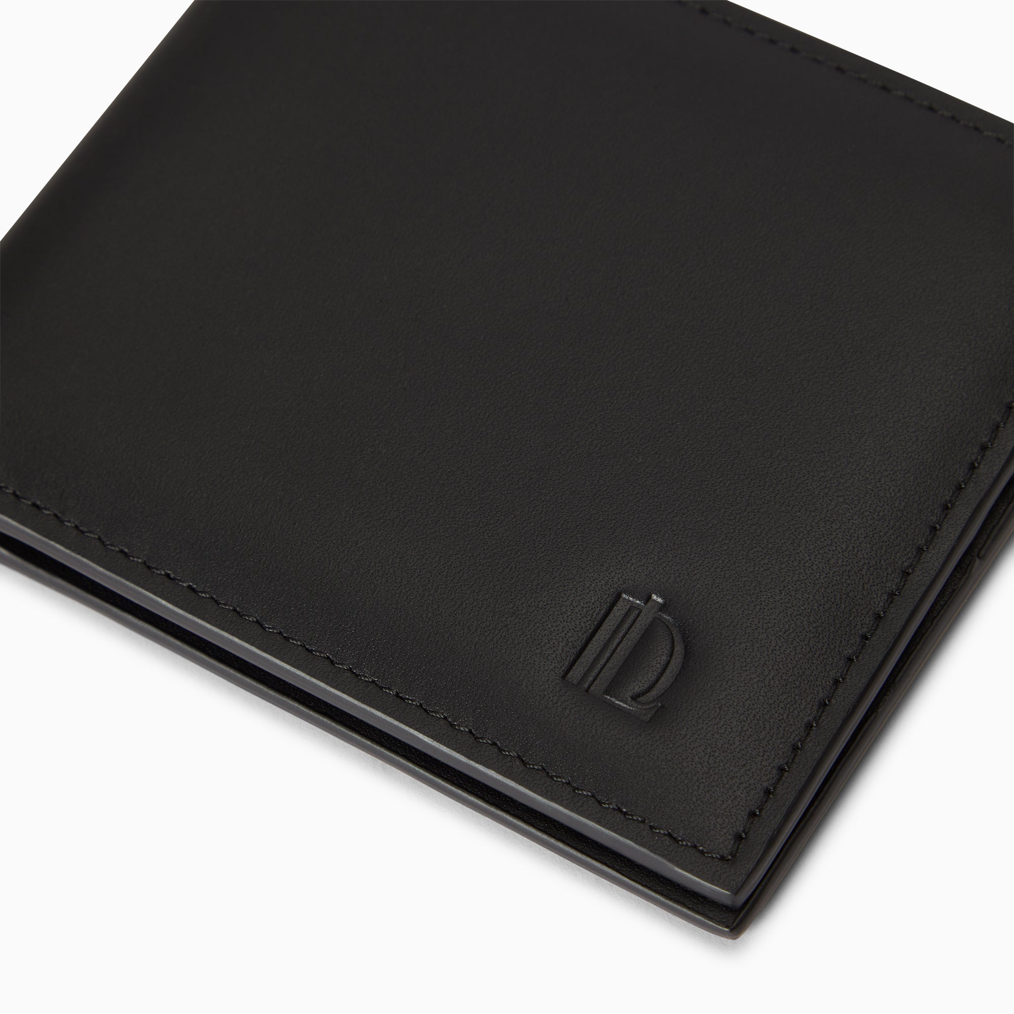 1407 Soft Leather Short Wallet 8CC | Noir Profond