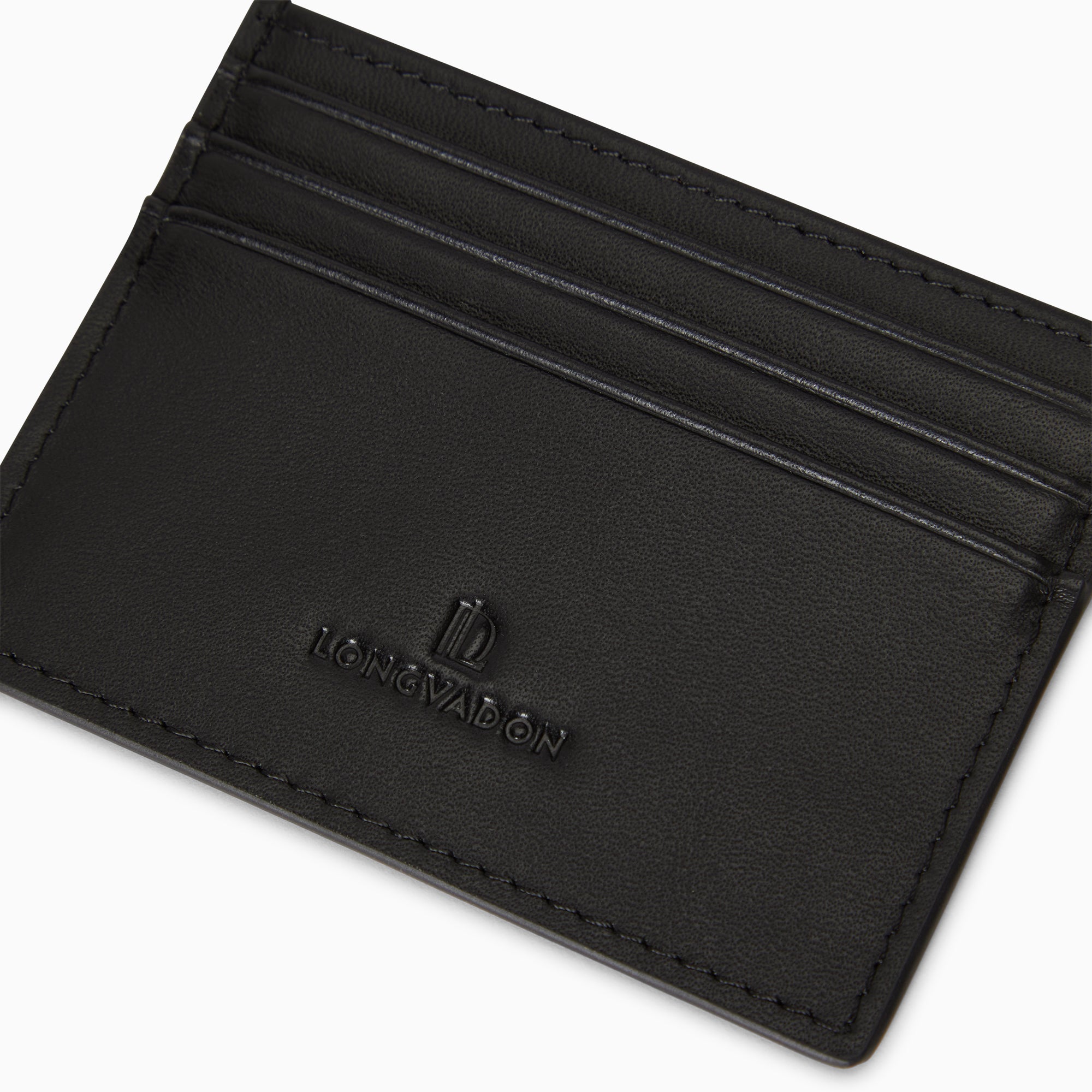 1407 Soft Leather Card Holder 7CC | Noir Profond – LONGVADON