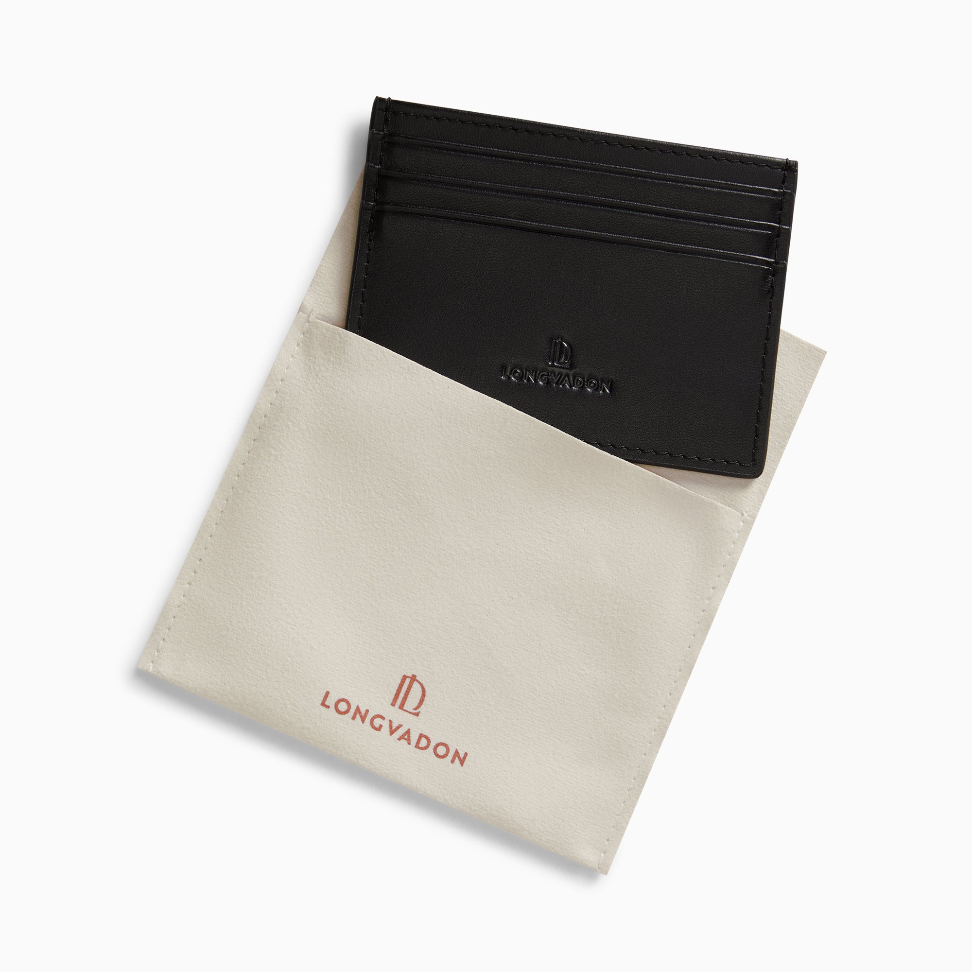 1407 Soft Leather Card Holder 7CC | Noir Profond – LONGVADON