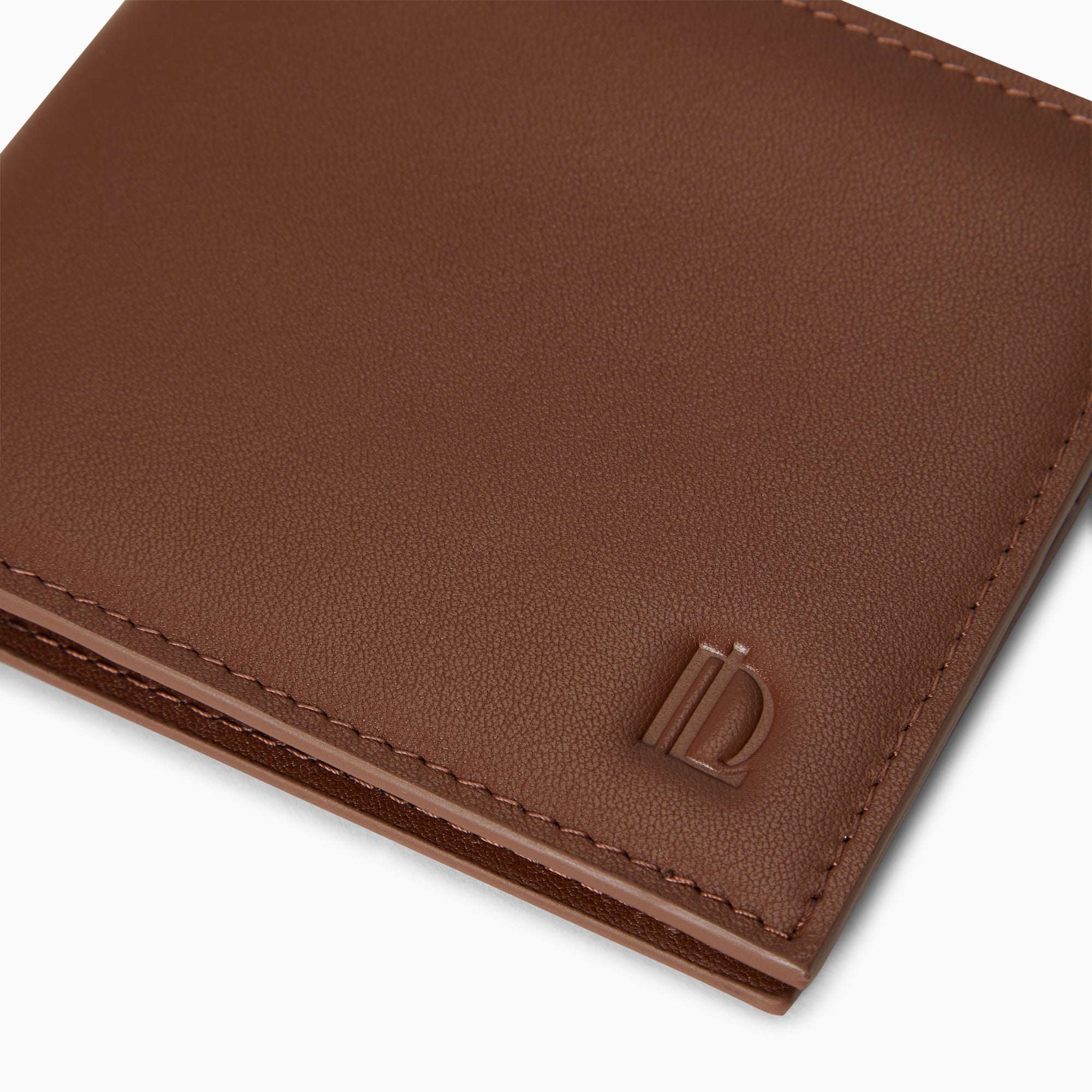 1407 Soft Leather Short Wallet 8CC | Marron Cognac