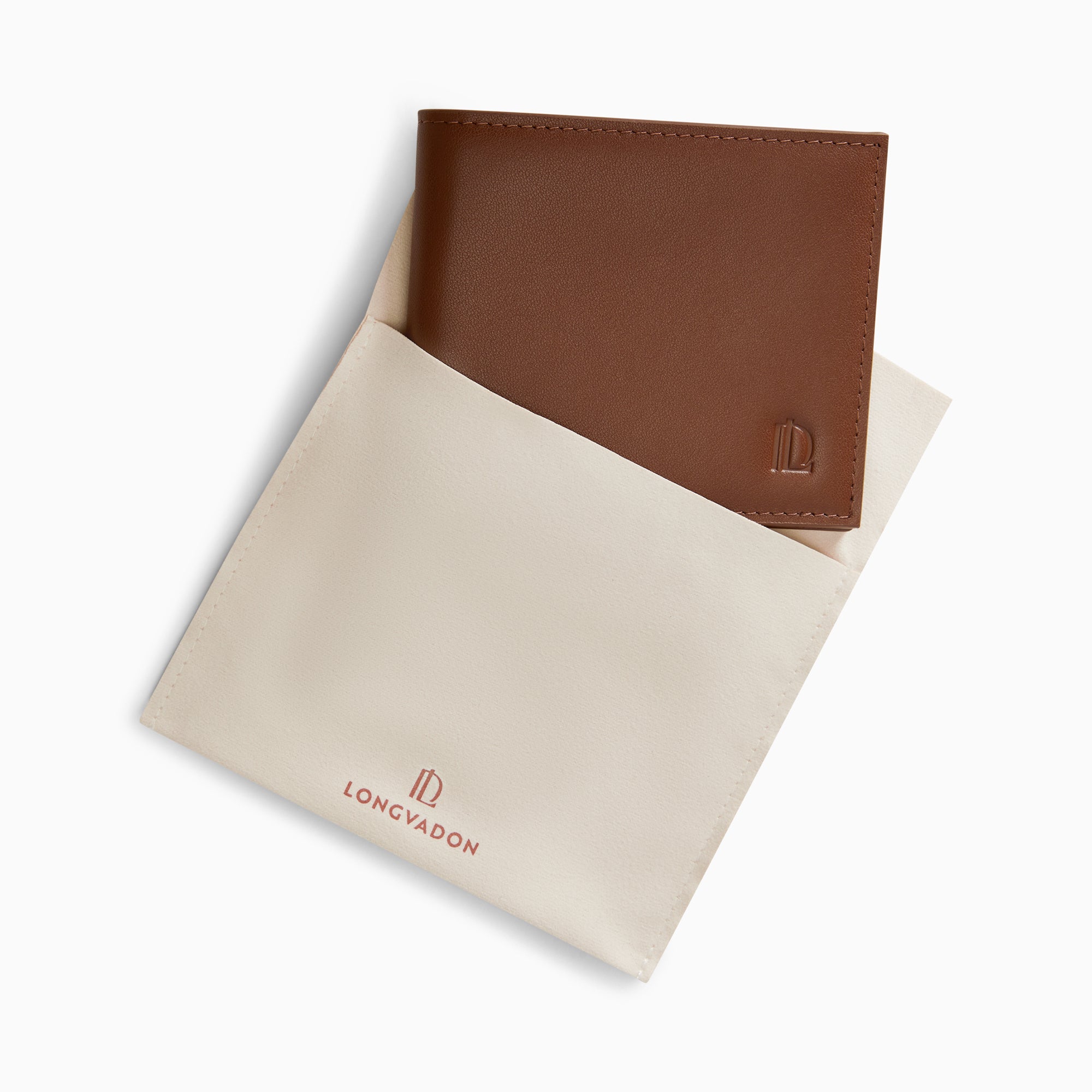 1407 Soft Leather Short Wallet 8CC | Marron Cognac
