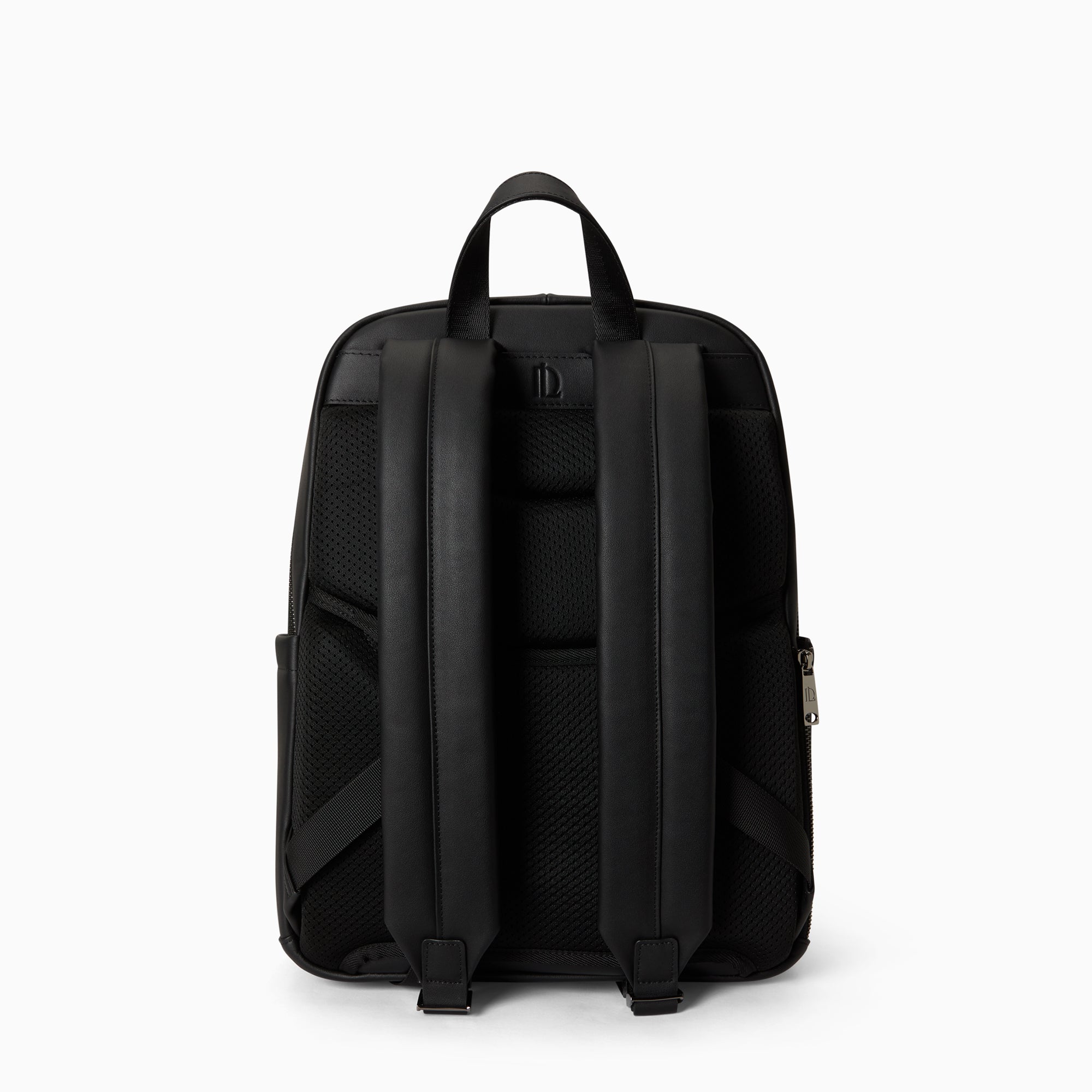 Metropolitan Backpack with 2 Compartments in Napa Leather | Noir Mat