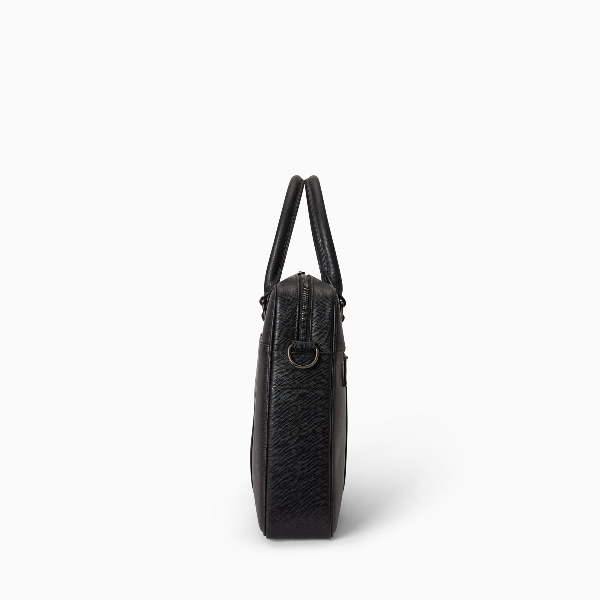 Briefcase in Saffiano Leather | Noir
