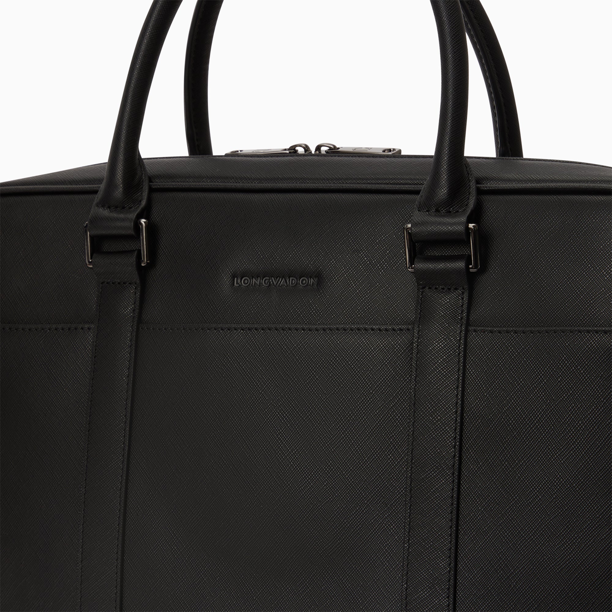 Briefcase in Saffiano Leather | Noir