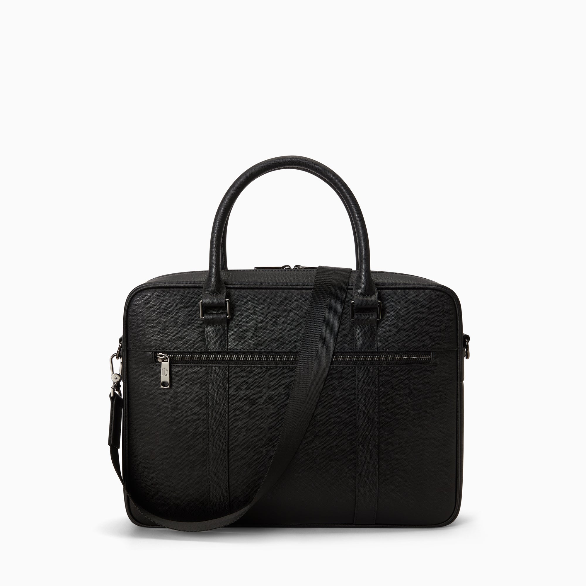Briefcase in Saffiano Leather | Noir