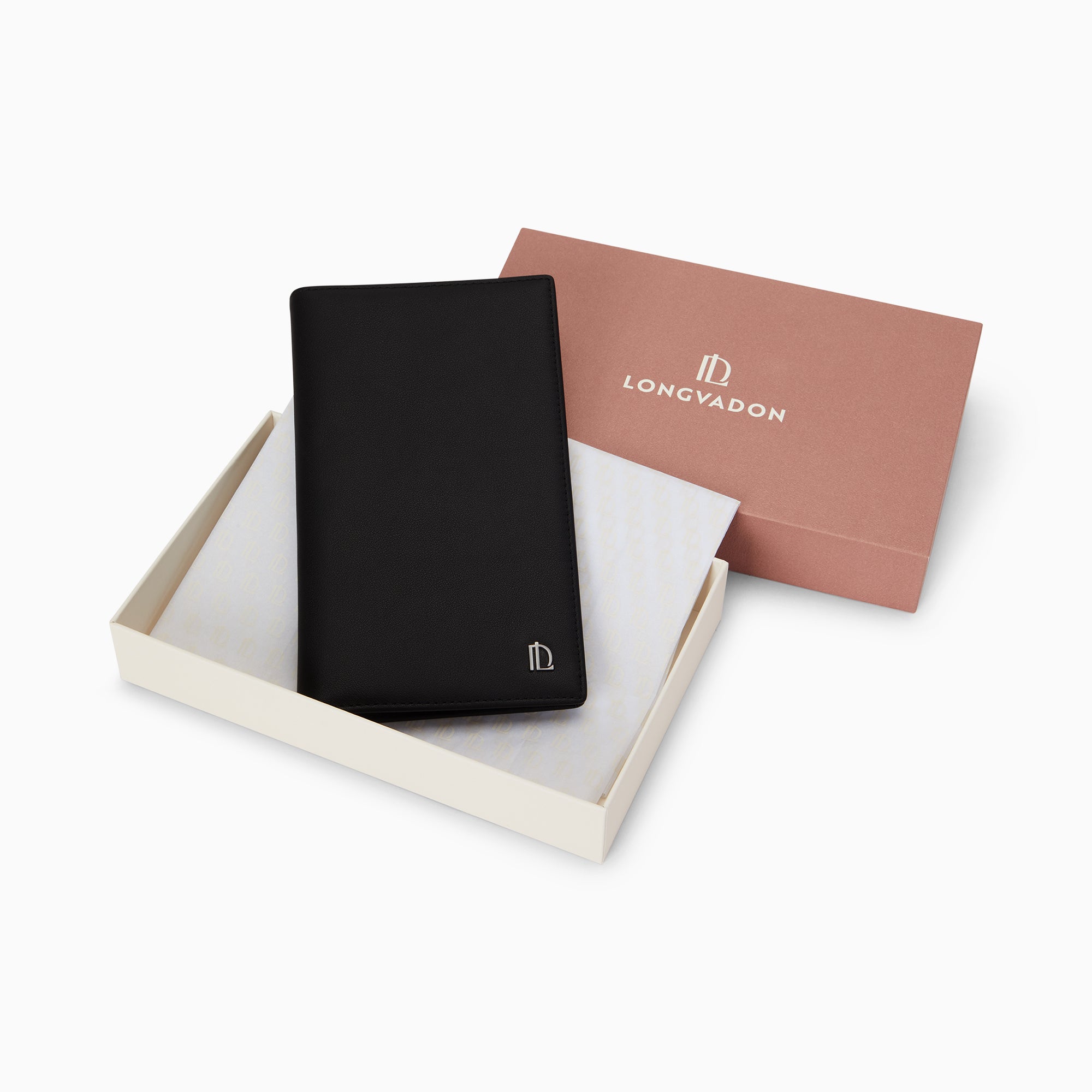 Signature Napa Leather Long Wallet 9CC | Noir