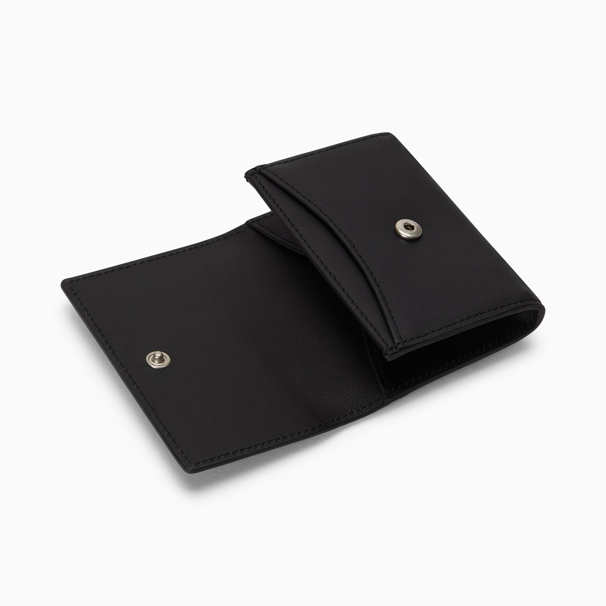 Signature Napa Leather Coin Pouch | Noir