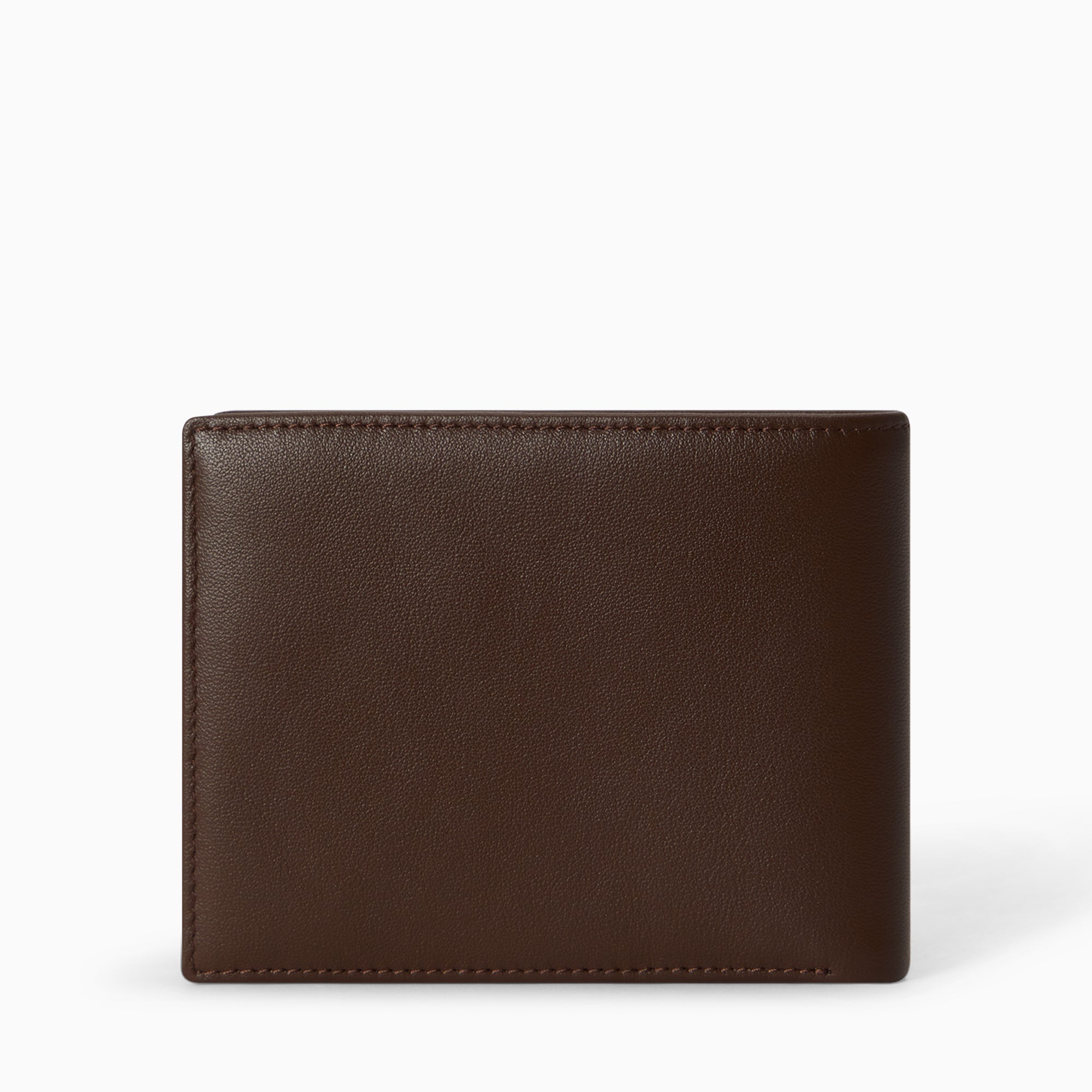 Signature Napa Leather Bifold Wallet with Coin Purse 3CC | Mocha