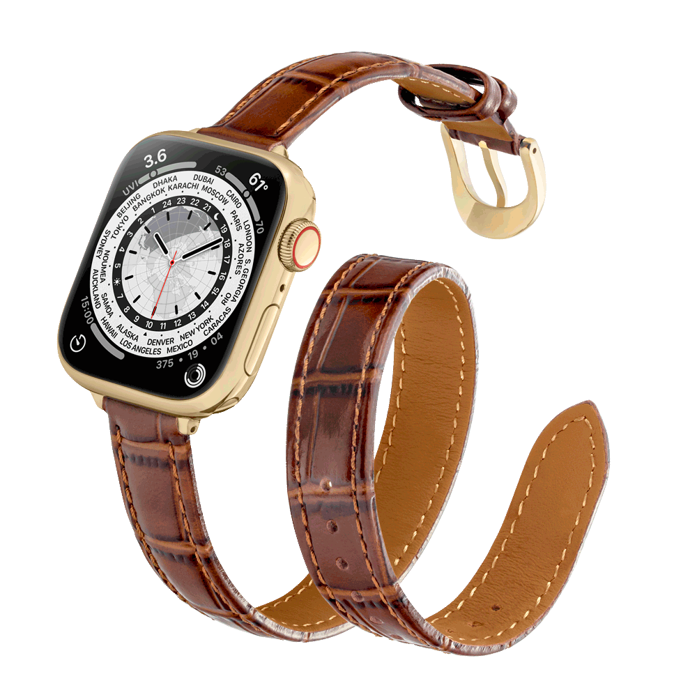 Women's Mahogany Brown w/ Gold Details