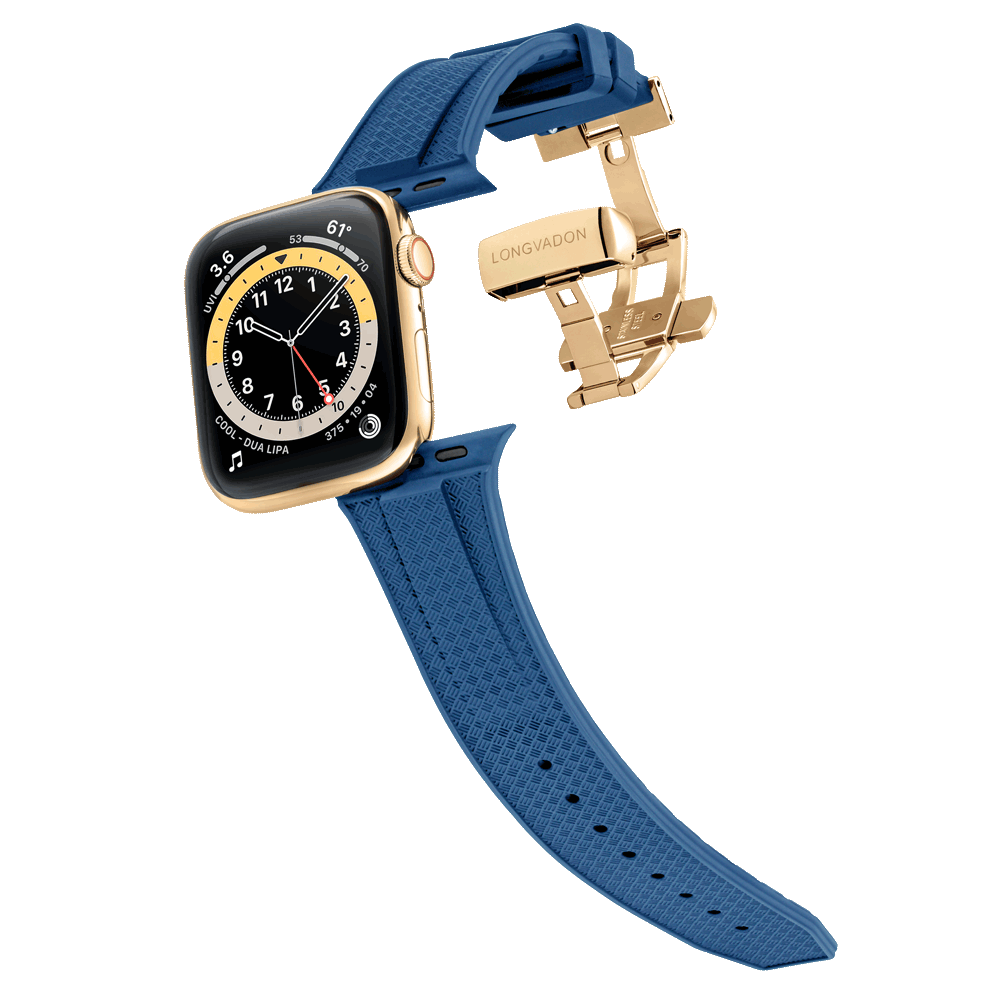 Men's Navy Blue with Gold Clasp