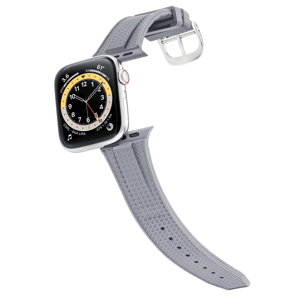 Men's Steel Gray with Silver Buckle