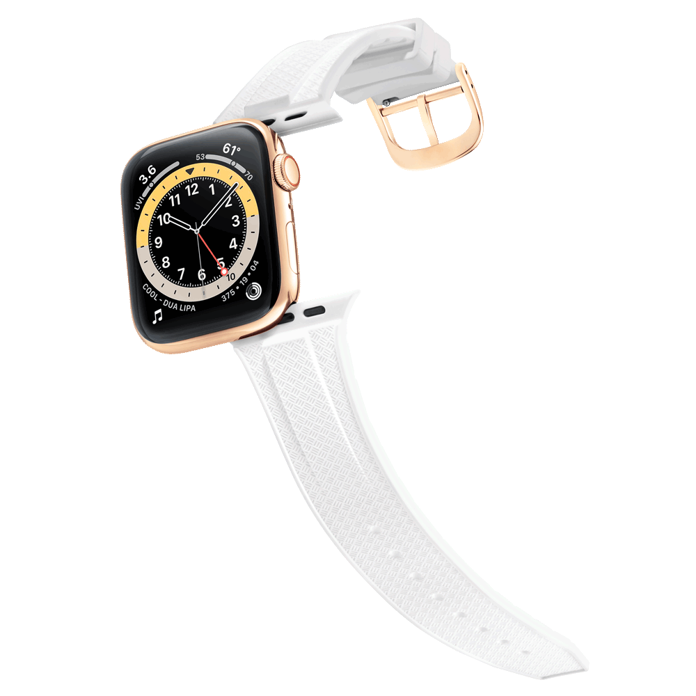 Men's Snow White with Rose Gold Buckle