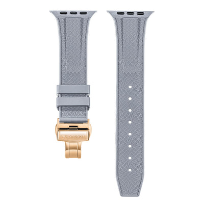 Men's Steel Gray with Gold Clasp
