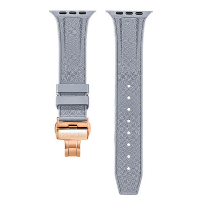Men's Steel Gray with Rose Gold Clasp
