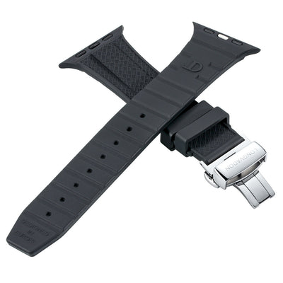Men's Midnight Black with Silver Clasp