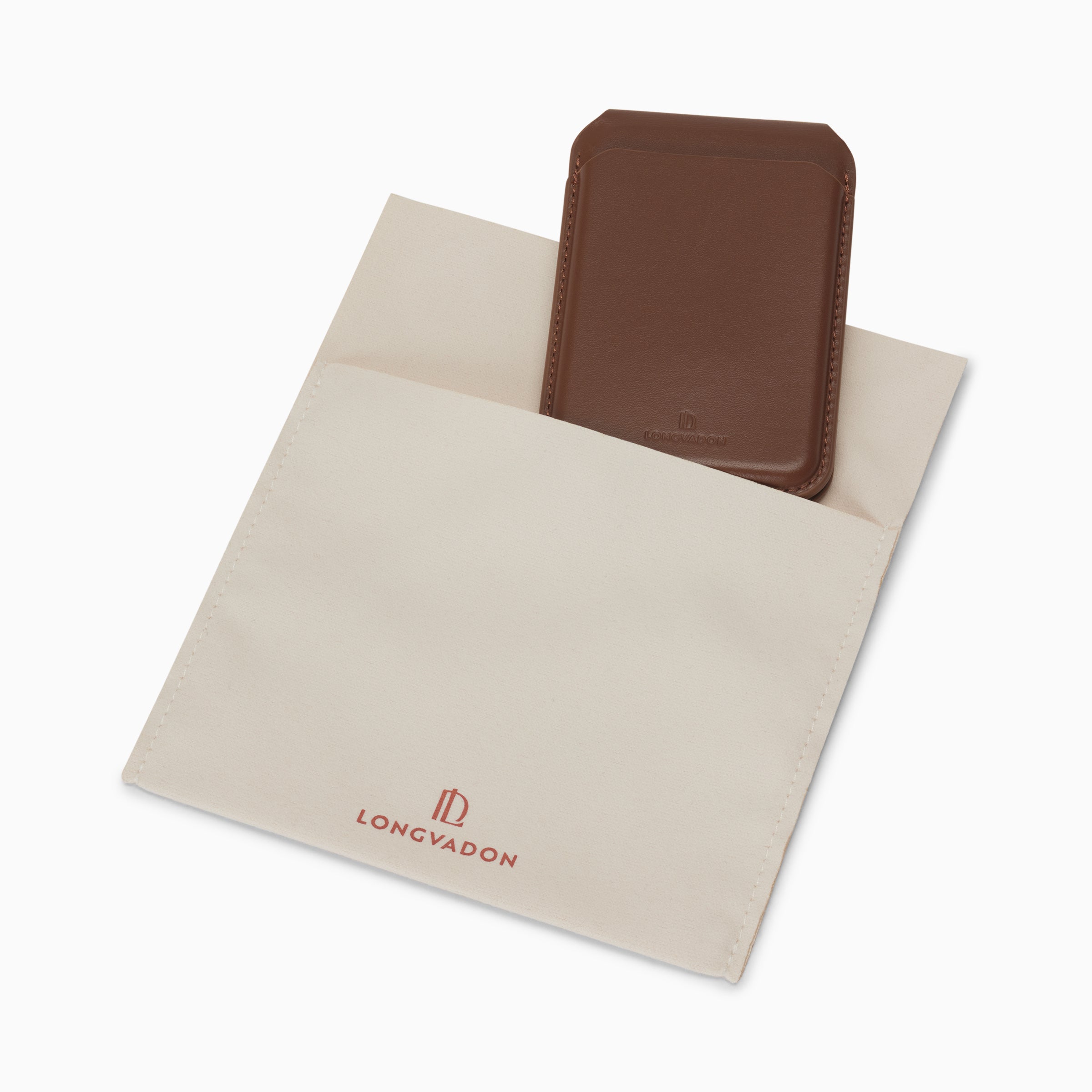 Magsafe Cardholder with stand | Marron Caramel