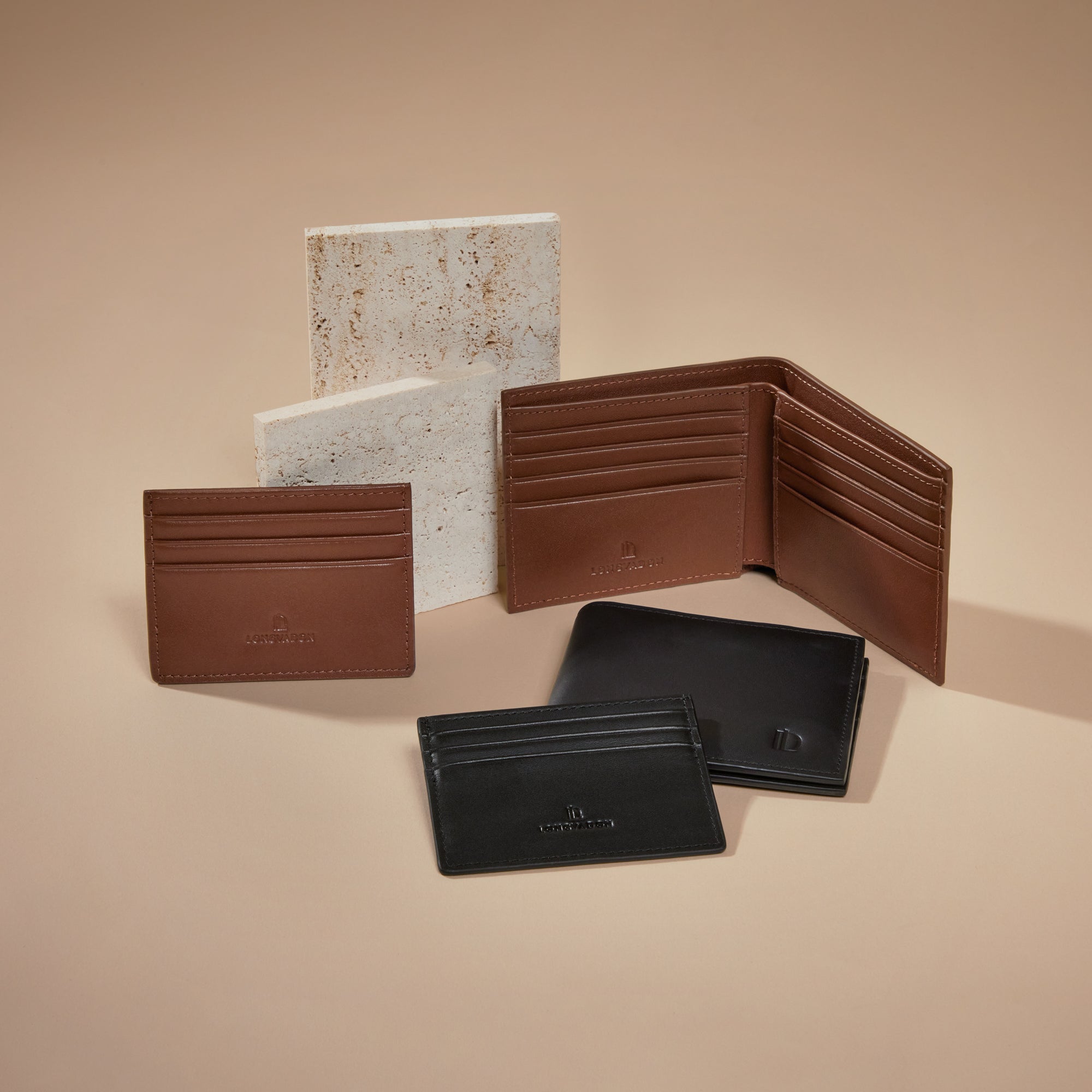 1407 Soft Leather Short Wallet 8CC | Marron Cognac