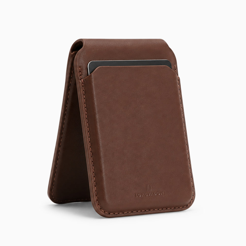 Magsafe Cardholder with stand | Marron Caramel