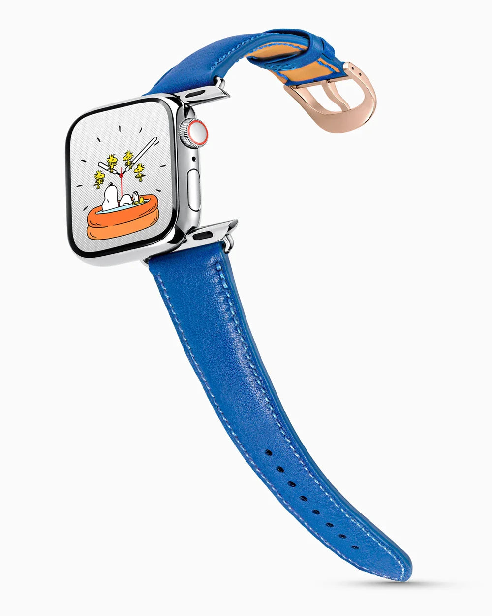 Swift Series luxury Apple Watch leather band on a Series 9 Apple Watch