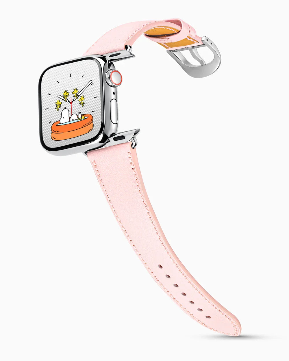 Swift Series luxury Apple Watch leather band on a Series 9 Apple Watch