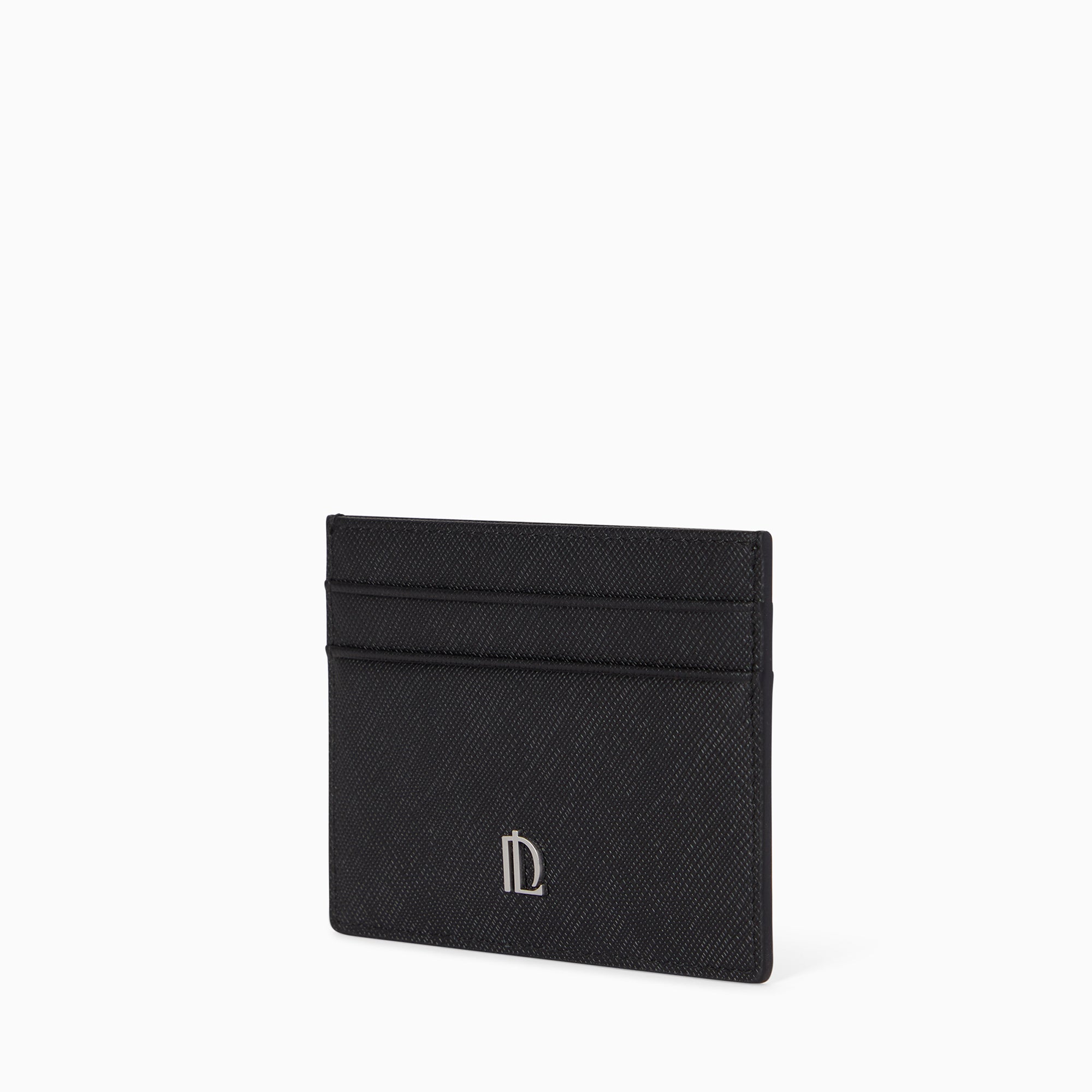 Signature Saffiano Leather Card holder 5CC | Noir Profond
