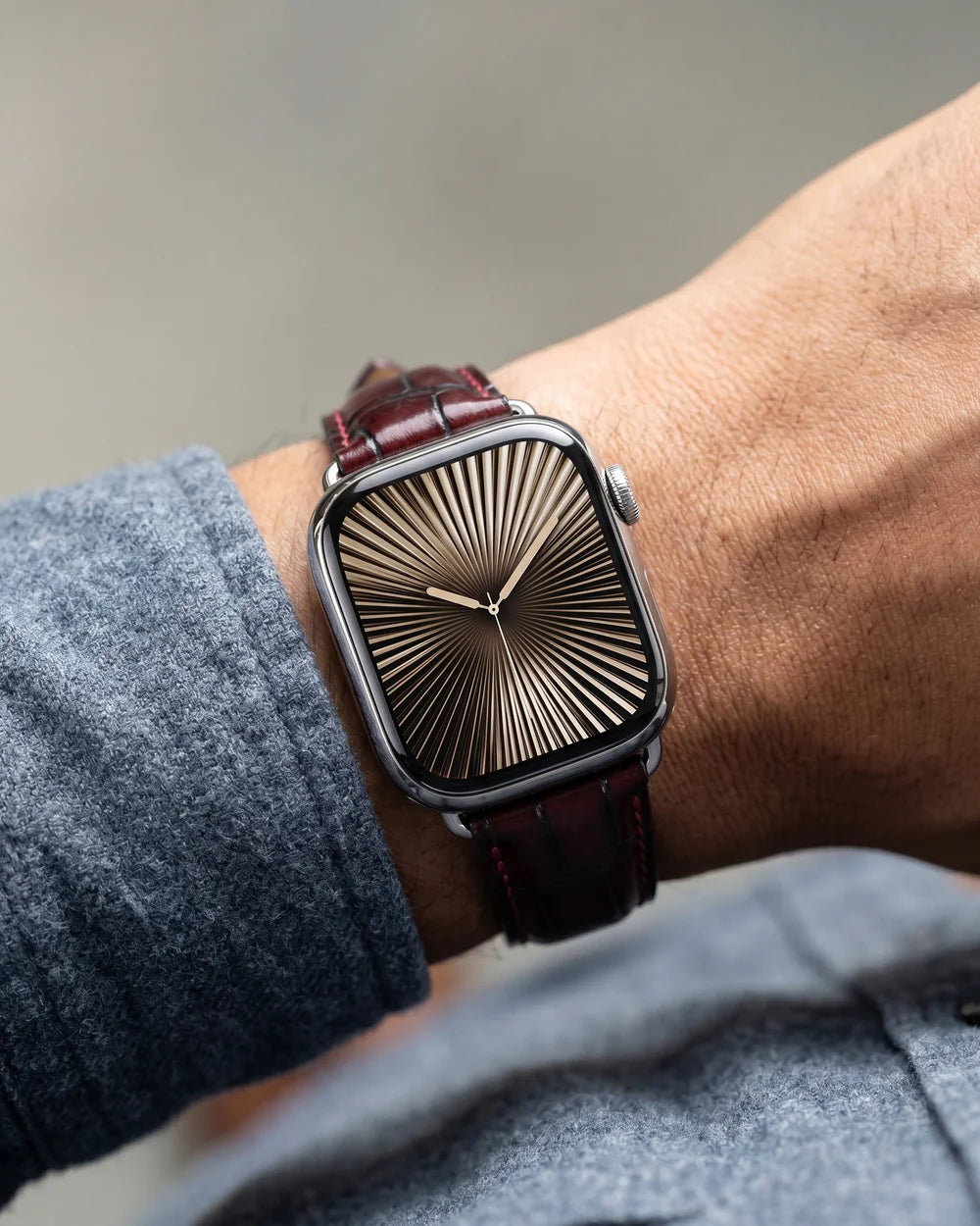 Caiman Series 3 | Bourgogne Glacé on a man’s wrist