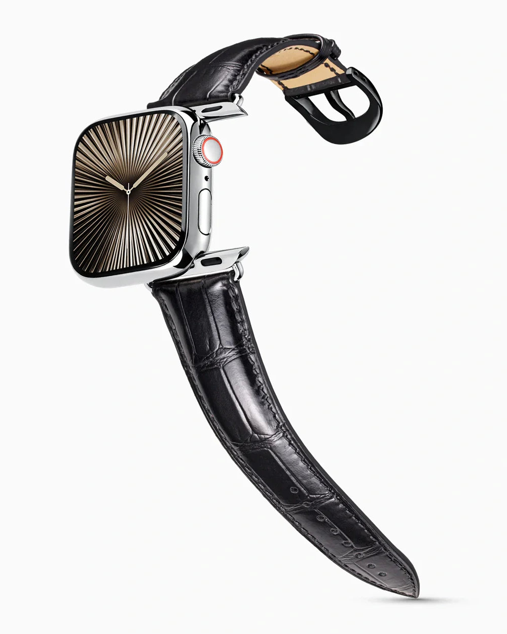 Caiman Series 3 | Noir Glacé | for Apple Watch Series 10-11 (42MM)